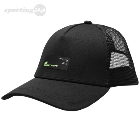 Czapka z daszkiem męska 4F M123 głęboka czerń 4FSS23ACABM123 20S 4F Czapka z daszkiem męska 4F M123 głęboka czerń 4FSS23ACABM123 20S 4F