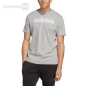 Koszulka męska adidas Essentials Single Jersey Linear Embroidered Logo Tee szara IC9277 Adidas