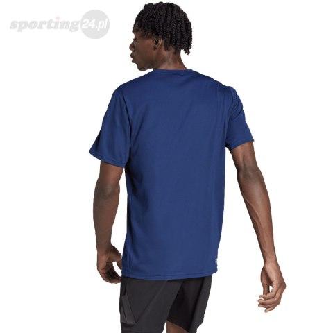 Koszulka męska adidas Train Essentials 3-Stripes Training Tee granatowa IB8152 Adidas Koszulka męska adidas Train Essentials 3-Stripes Training Tee granatowa IB8152 Adidas
