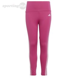 Legginsy dla dzieci adidas Essentials Aerorady 3-Stripes High-Waisted Tights różowe HR5790 Adidas