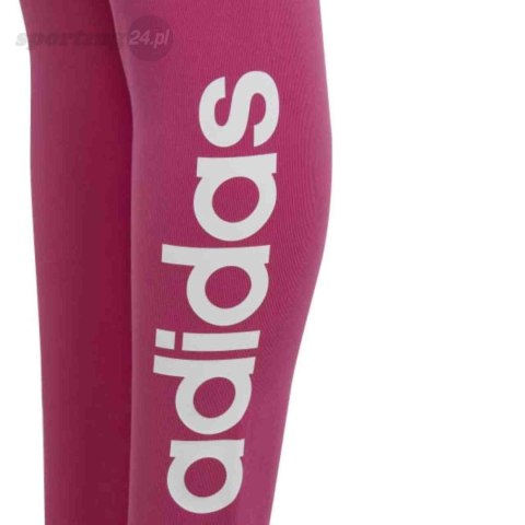 Legginsy dla dzieci adidas Essentials Linear Logo Cotton Tights różowe IC3581 Adidas Legginsy dla dzieci adidas Essentials Linear Logo Cotton Tights różowe IC3581 Adidas