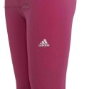 Legginsy dla dzieci adidas Essentials Linear Logo Cotton Tights różowe IC3581 Adidas