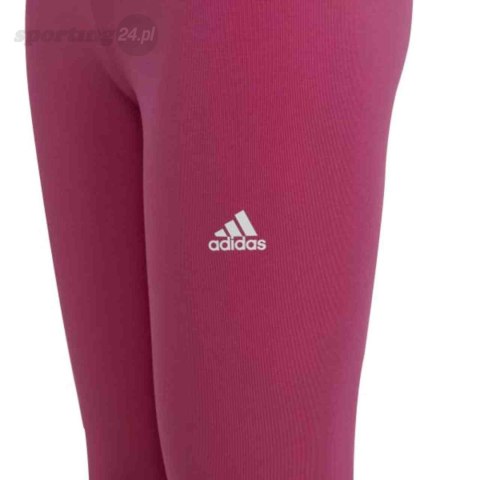 Legginsy dla dzieci adidas Essentials Linear Logo Cotton Tights różowe IC3581 Adidas Legginsy dla dzieci adidas Essentials Linear Logo Cotton Tights różowe IC3581 Adidas