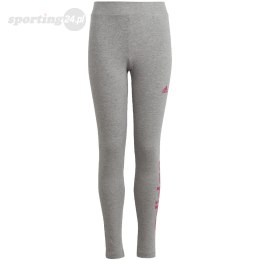 Legginsy dla dzieci adidas Essentials Linear Logo szare IC3580 Adidas