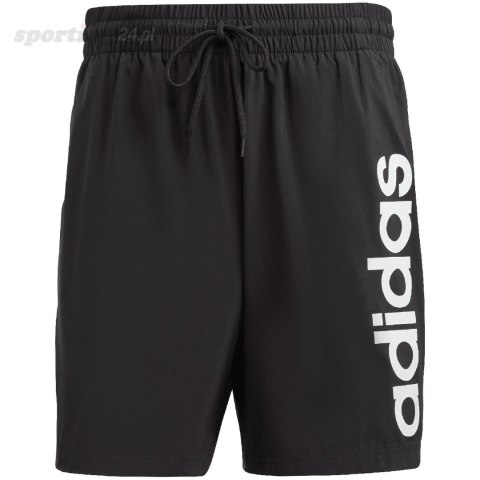 Spodenki męskie adidas Aeroready Essentials Chelsea Linear Logo czarne IC9441 Adidas Spodenki męskie adidas Aeroready Essentials Chelsea Linear Logo czarne IC9441 Adidas