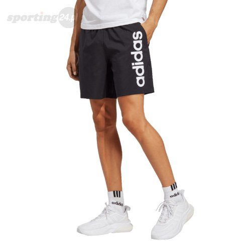 Spodenki męskie adidas Aeroready Essentials Chelsea Linear Logo czarne IC9441 Adidas Spodenki męskie adidas Aeroready Essentials Chelsea Linear Logo czarne IC9441 Adidas
