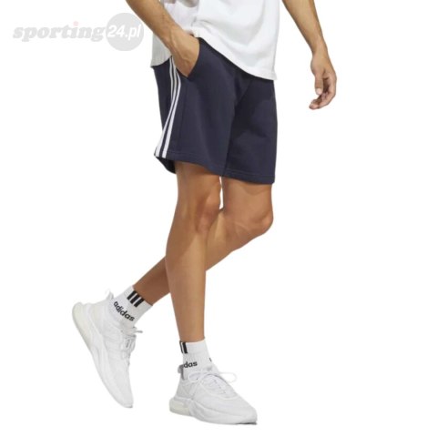 Spodenki męskie adidas Essentials French Terry 3-Stripes granatowe IC9436 Adidas Spodenki męskie adidas Essentials French Terry 3-Stripes granatowe IC9436 Adidas
