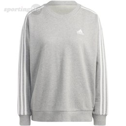 Bluza damska adidas Essentials 3-Stripes szara IC9905 Adidas