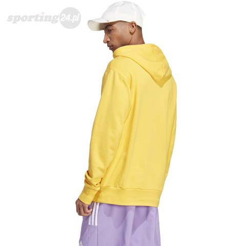 Bluza męska adidas Essentials French Terry Big Logo Hoodie żółta IC9834 Adidas Bluza męska adidas Essentials French Terry Big Logo Hoodie żółta IC9834 Adidas