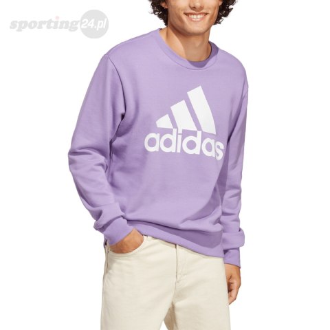 Bluza męska adidas Essentials French Terry Big Logo fioletowa IC9327 Adidas Bluza męska adidas Essentials French Terry Big Logo fioletowa IC9327 Adidas