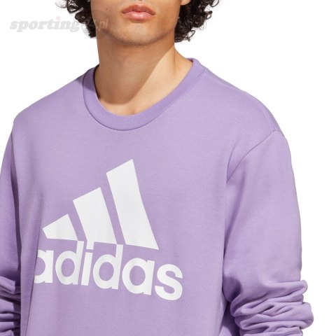 Bluza męska adidas Essentials French Terry Big Logo fioletowa IC9327 Adidas Bluza męska adidas Essentials French Terry Big Logo fioletowa IC9327 Adidas