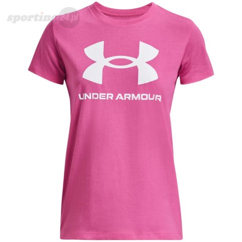 Koszulka damska Under Armour Live Sportstyle Graphic SSC różowa 1356305 659 Under Armour