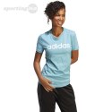 Koszulka damska adidas Loungewear Essentials Slim Logo Tee błękitna IC0629 Adidas
