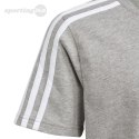 Koszulka dla dzieci adidas Essentials 3-Stripes Cotton Tee szara IB1669 Adidas