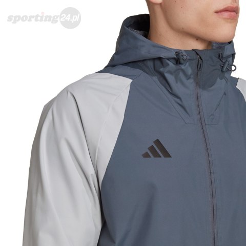 Kurtka męska adidas Tiro 23 Competition All-Weather szara HU1320 Adidas teamwear Kurtka męska adidas Tiro 23 Competition All-Weather szara HU1320 Adidas teamwear
