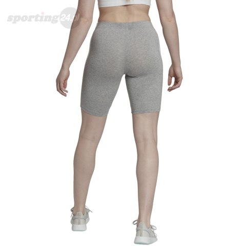 Spodenki damskie adidas Essentials 3-Stripes Bike szare HF5956 Adidas Spodenki damskie adidas Essentials 3-Stripes Bike szare HF5956 Adidas