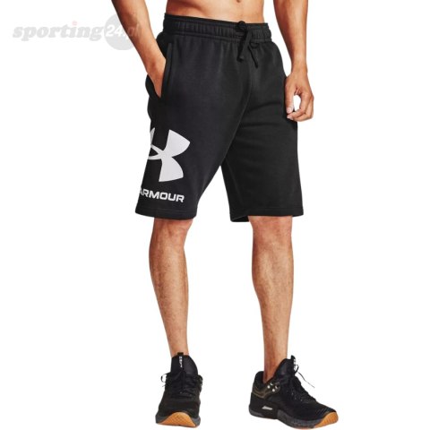 Spodenki męskie Under Armour Rival FLC Big Logo Shorts czarne 1357118 001 Under Armour Spodenki męskie Under Armour Rival FLC Big Logo Shorts czarne 1357118 001 Under Armour