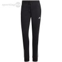 Spodnie damskie adidas Essentials 3-Stripes French Terry Cuffed czarne IC8770 Adidas