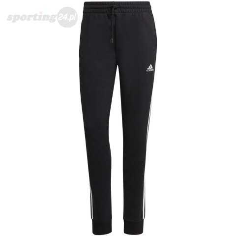Spodnie damskie adidas Essentials 3-Stripes French Terry Cuffed czarne IC8770 Adidas Spodnie damskie adidas Essentials 3-Stripes French Terry Cuffed czarne IC8770 Adidas