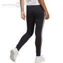 Spodnie damskie adidas Essentials 3-Stripes French Terry Cuffed czarne IC8770 Adidas