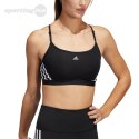 Stanik sportowy adidas Aeroreact Training Light-Support 3-Stripes Bra czarny HC7862 Adidas