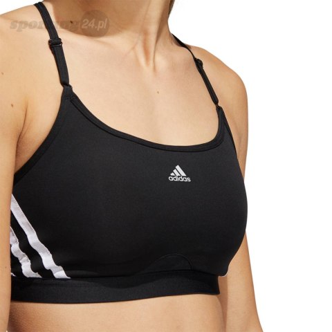 Stanik sportowy adidas Aeroreact Training Light-Support 3-Stripes Bra czarny HC7862 Adidas Stanik sportowy adidas Aeroreact Training Light-Support 3-Stripes Bra czarny HC7862 Adidas