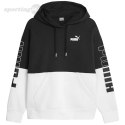 Bluza damska Puma Power Colorblock Hoodie FL czarno-biała 676023 01 Puma