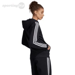 Bluza damska adidas Essentials 3-Stripes Full-Zip Fleece czarna HZ5743 Adidas