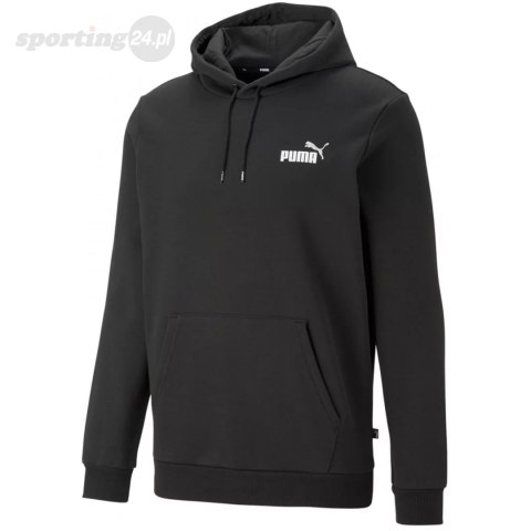 Bluza męska Puma ESS+ 2 Col Small Logo Hoodie FL czarna 674471 61 Puma Bluza męska Puma ESS+ 2 Col Small Logo Hoodie FL czarna 674471 61 Puma