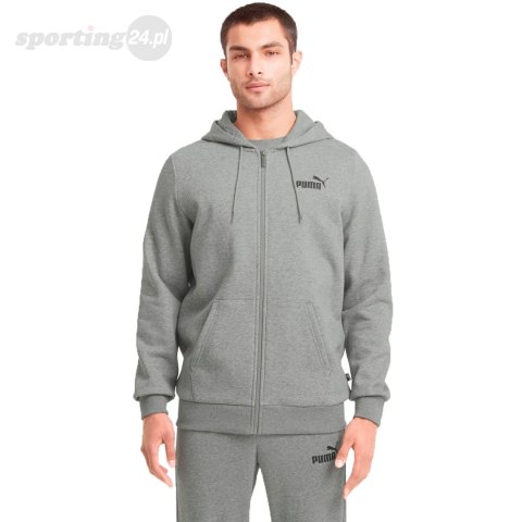 Bluza męska Puma ESS Small Logo FZ Hoodie FL szary 586702 03 Puma Bluza męska Puma ESS Small Logo FZ Hoodie FL szary 586702 03 Puma
