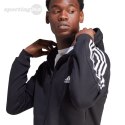 Bluza męska adidas Essentials Fleece 3-Stripes Full-Zip czarna IB4029 Adidas