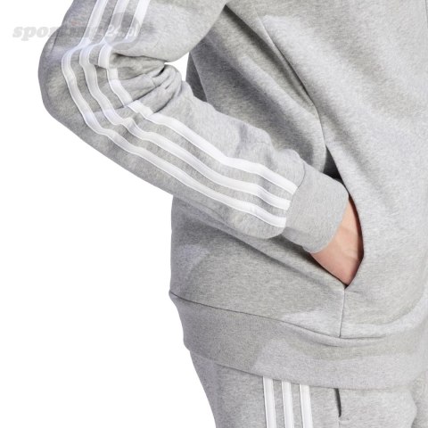 Bluza męska adidas Essentials Fleece 3-Stripes Full-Zip szara IJ6479 Adidas Bluza męska adidas Essentials Fleece 3-Stripes Full-Zip szara IJ6479 Adidas