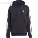 Bluza męska adidas Essentials Fleece 3-Stripes Hoodie czarna IB4028 Adidas