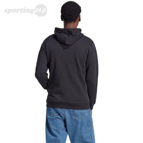 Bluza męska adidas Essentials Fleece 3-Stripes Hoodie czarna IB4028 Adidas Bluza męska adidas Essentials Fleece 3-Stripes Hoodie czarna IB4028 Adidas