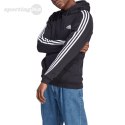 Bluza męska adidas Essentials Fleece 3-Stripes Hoodie czarna IB4028 Adidas