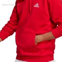 Bluza męska adidas Essentials Fleece Hoodie czerwona H47018 Adidas