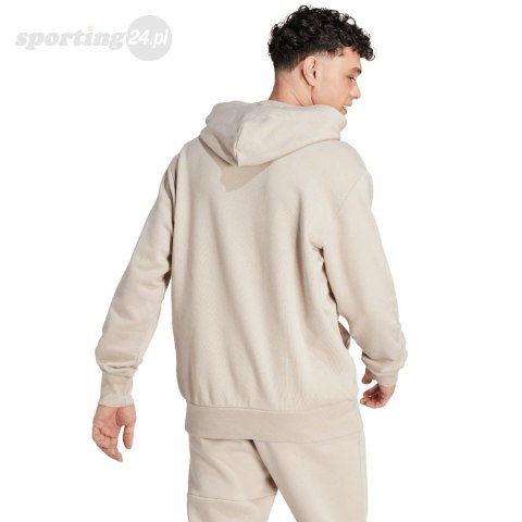 Bluza męska adidas Essentials French Terry Big Logo Hoodie beżowa IJ8584 Adidas Bluza męska adidas Essentials French Terry Big Logo Hoodie beżowa IJ8584 Adidas