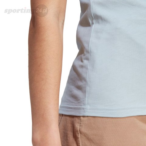 Koszulka damska adidas Essentials Slim 3-Stripes Tee jasnoniebieska IM2788 Adidas Koszulka damska adidas Essentials Slim 3-Stripes Tee jasnoniebieska IM2788 Adidas