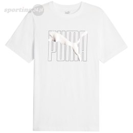 Koszulka męska Puma ESS+ LOGO LAB Holiday Tee biała 675922 02 Puma