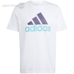 Koszulka męska adidas Essentials Single Jersey Big Logo Tee biała IJ8579 Adidas