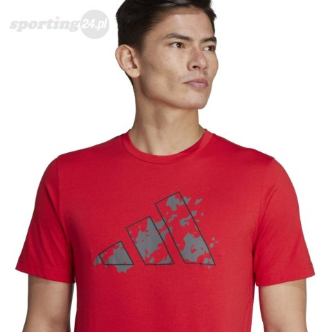 Koszulka męska adidas Train Essentials Seasonal Training Graphic czerwona IJ9604 Adidas Koszulka męska adidas Train Essentials Seasonal Training Graphic czerwona IJ9604 Adidas