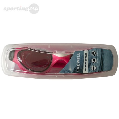 Okulary pływackie dla dzieci Crowell GS23 Splash różowo-czarne Crowell Okulary pływackie dla dzieci Crowell GS23 Splash różowo-czarne Crowell