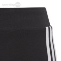 Spodenki dla dzieci adidas Essentials 3-Stripes Cotton Bike Tights czarne IC3628 Adidas