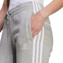 Spodnie damskie adidas Essentials 3-Stripes Fleece szare IL3282 Adidas