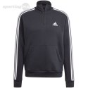 Bluza męska adidas Essentials Fleece 3-Stripes 1/4-Zip czarna HZ6235 Adidas