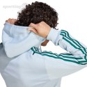 Bluza męska adidas Essentials Fleece 3-Stripes Full-Zip błękitna IJ8932 Adidas