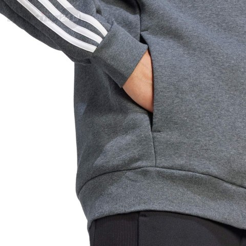 Bluza męska adidas Essentials Fleece 3-Stripes Full-Zip szara IJ6480 Adidas Bluza męska adidas Essentials Fleece 3-Stripes Full-Zip szara IJ6480 Adidas
