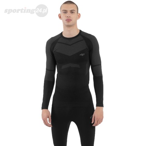 Bluza termoaktywna męska 4F M103 głęboka czerń 4FAW23USEAM103 20S 4F Bluza termoaktywna męska 4F M103 głęboka czerń 4FAW23USEAM103 20S 4F