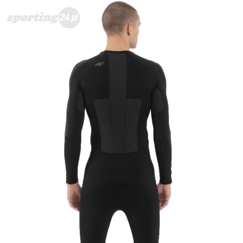 Bluza termoaktywna męska 4F M103 głęboka czerń 4FAW23USEAM103 20S 4F Bluza termoaktywna męska 4F M103 głęboka czerń 4FAW23USEAM103 20S 4F