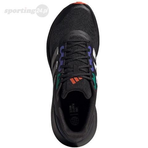 Buty męskie adidas Runfalcon 3 TR czarno-zielono-fioletowe HP7570 Adidas Buty męskie adidas Runfalcon 3 TR czarno-zielono-fioletowe HP7570 Adidas
